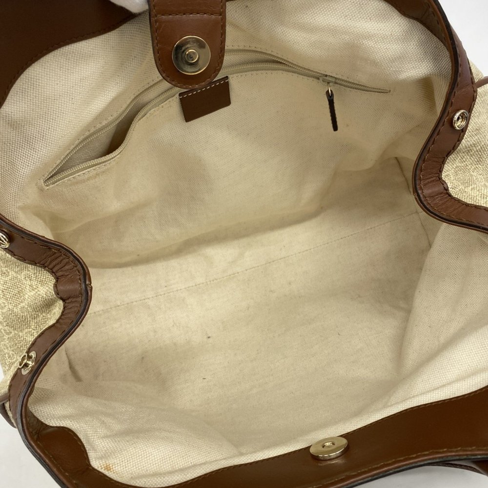 Gucci Handbag 211944 Canvas Brown Beige Champagne Women's - Picture 4 of 14